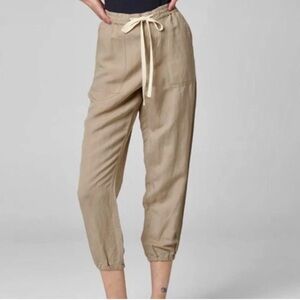 Blank NYC Women's Trooper Linen High Rise Jogger Pant M